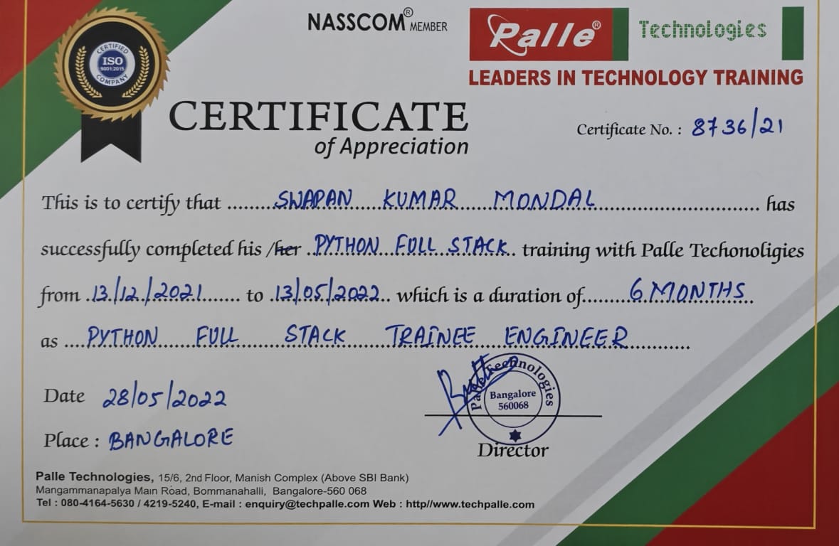 Certificate 3